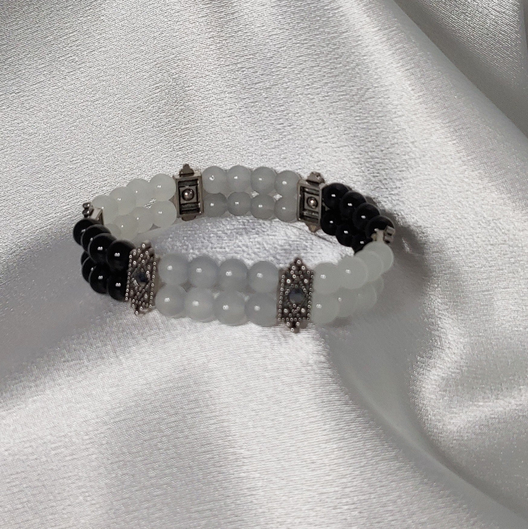 Black,White & Grey Bracelet