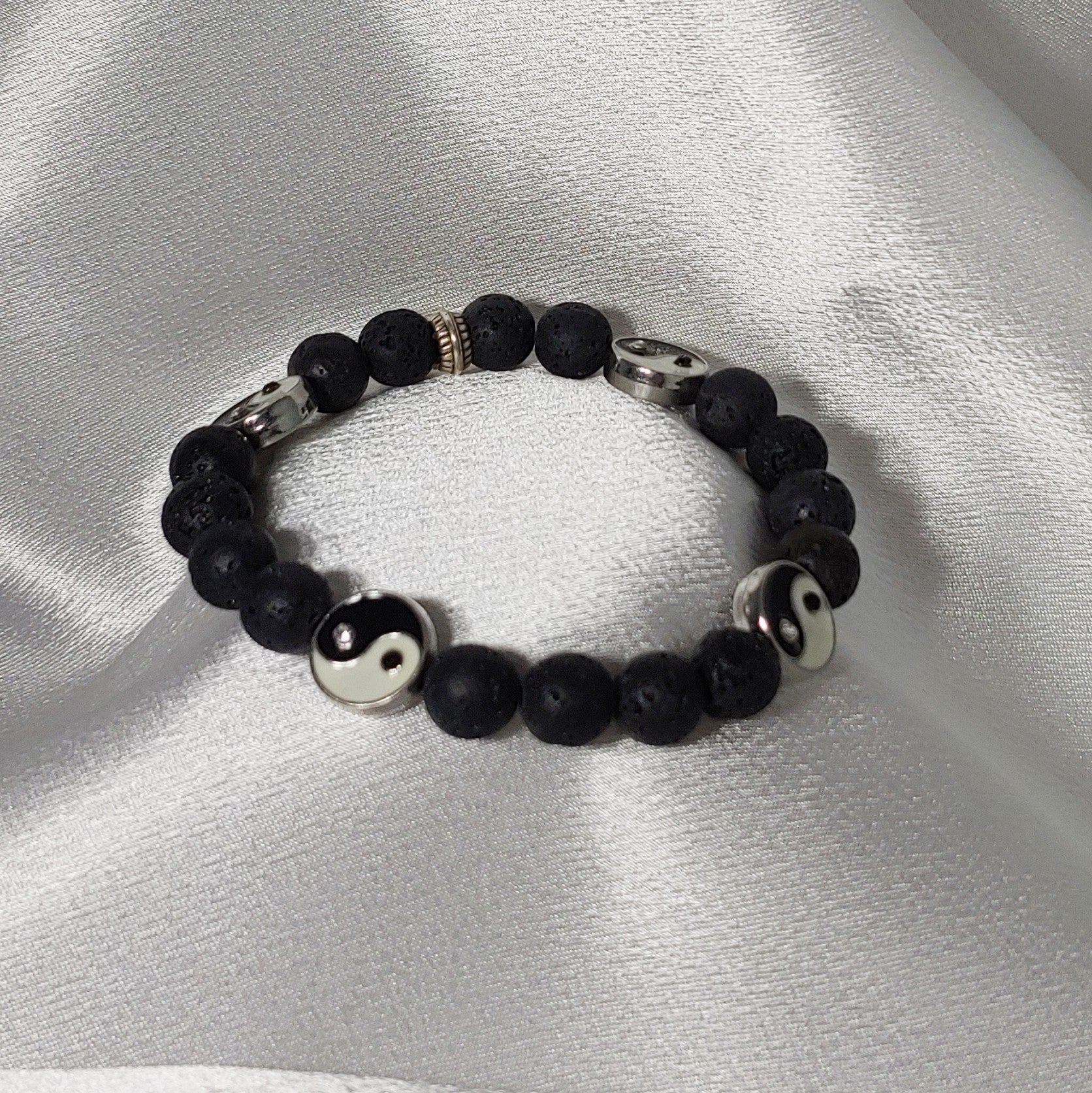 Yin and Yang w/ Lava Bracelet