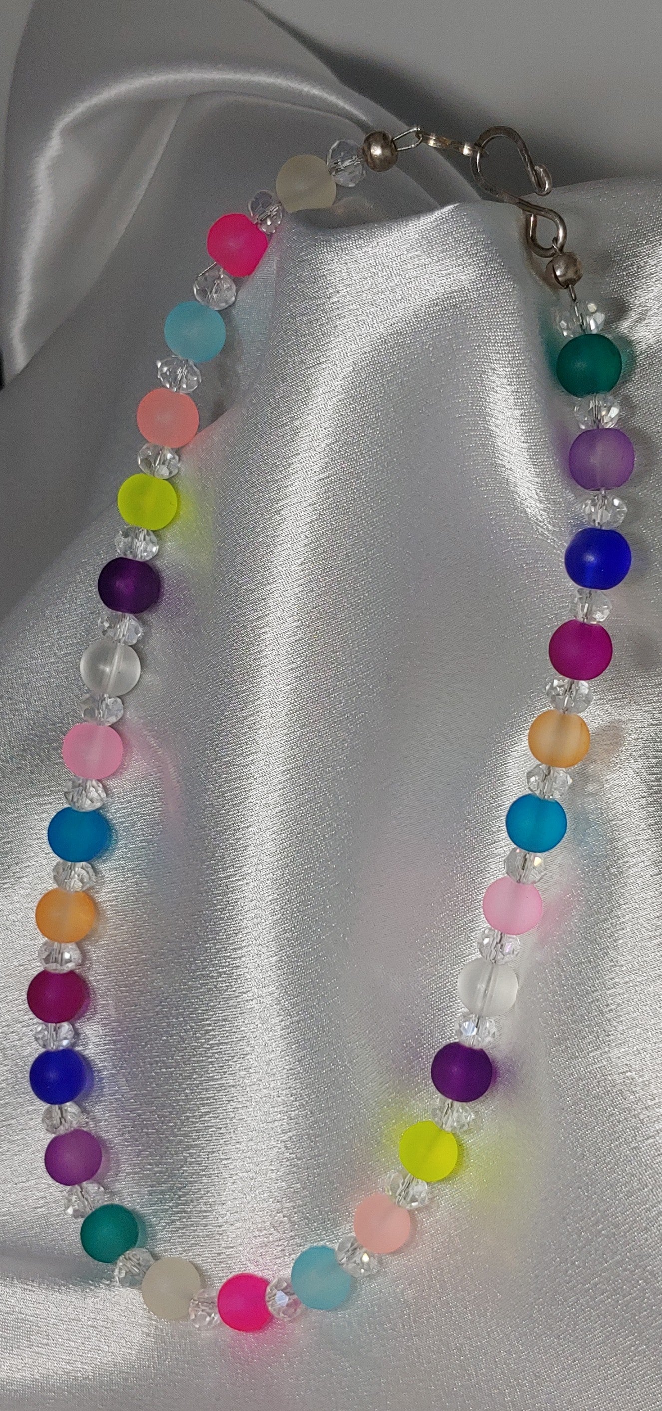 Girls Frosted Glass Necklace