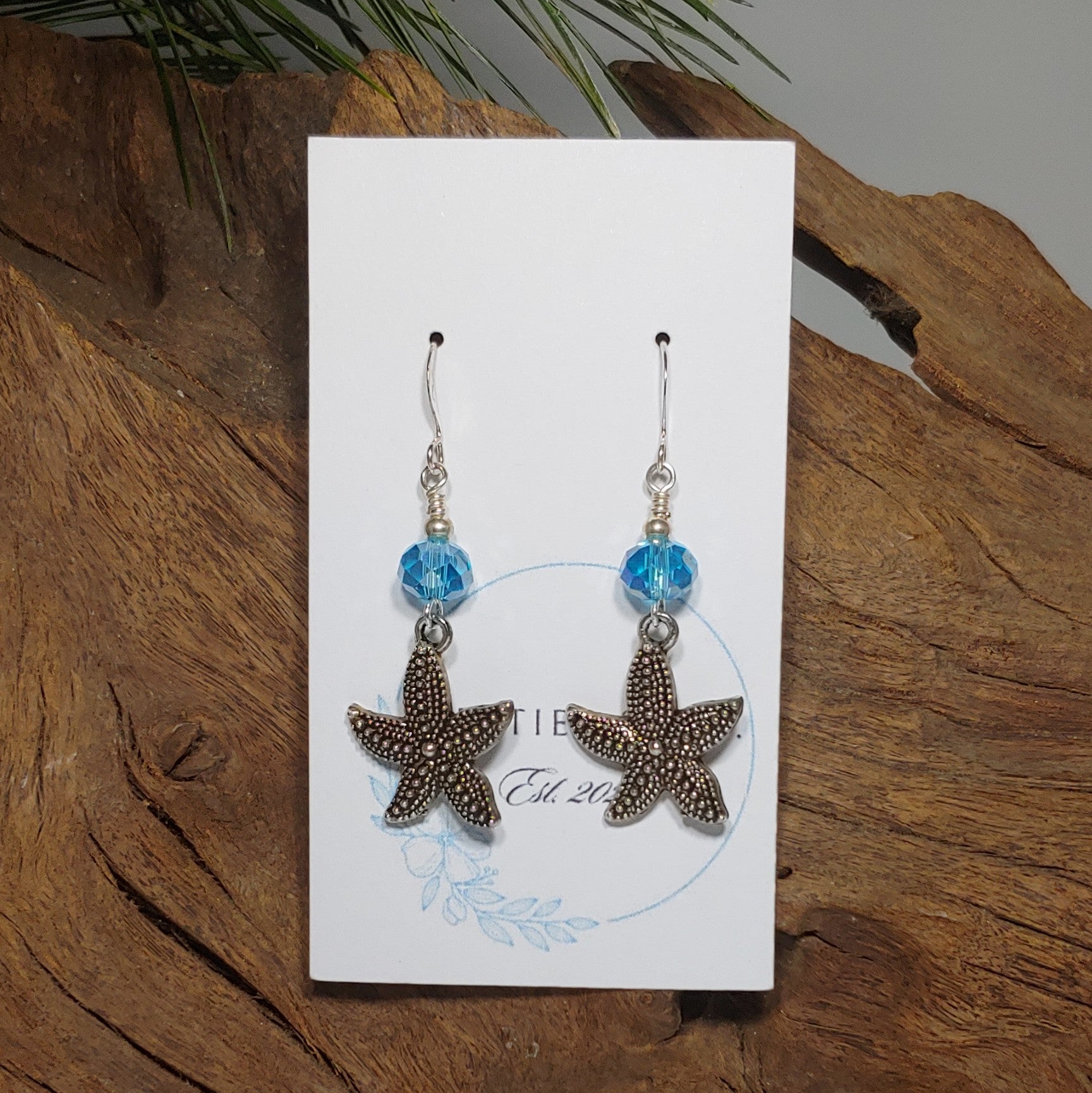 Starfish w/ Aqua Earrings