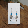 Keys w/Teal Blue Earrings