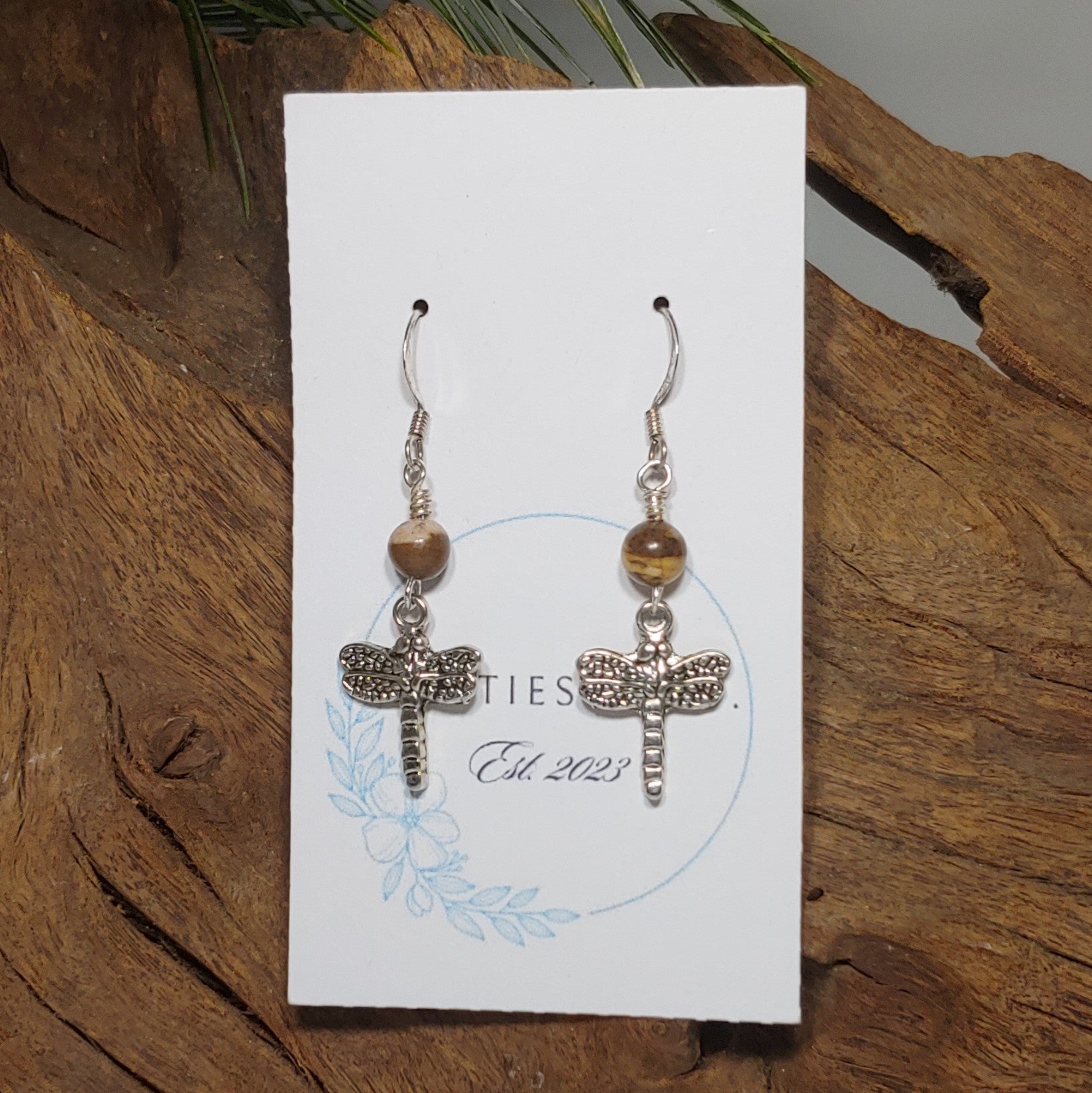 Dragonfly w/ Jasper Earrings
