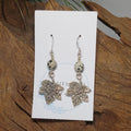 Leaves w/ Dalmetian Jasper Earrings