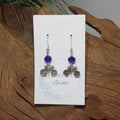 Bicycle w/ Royal Blue Earrings