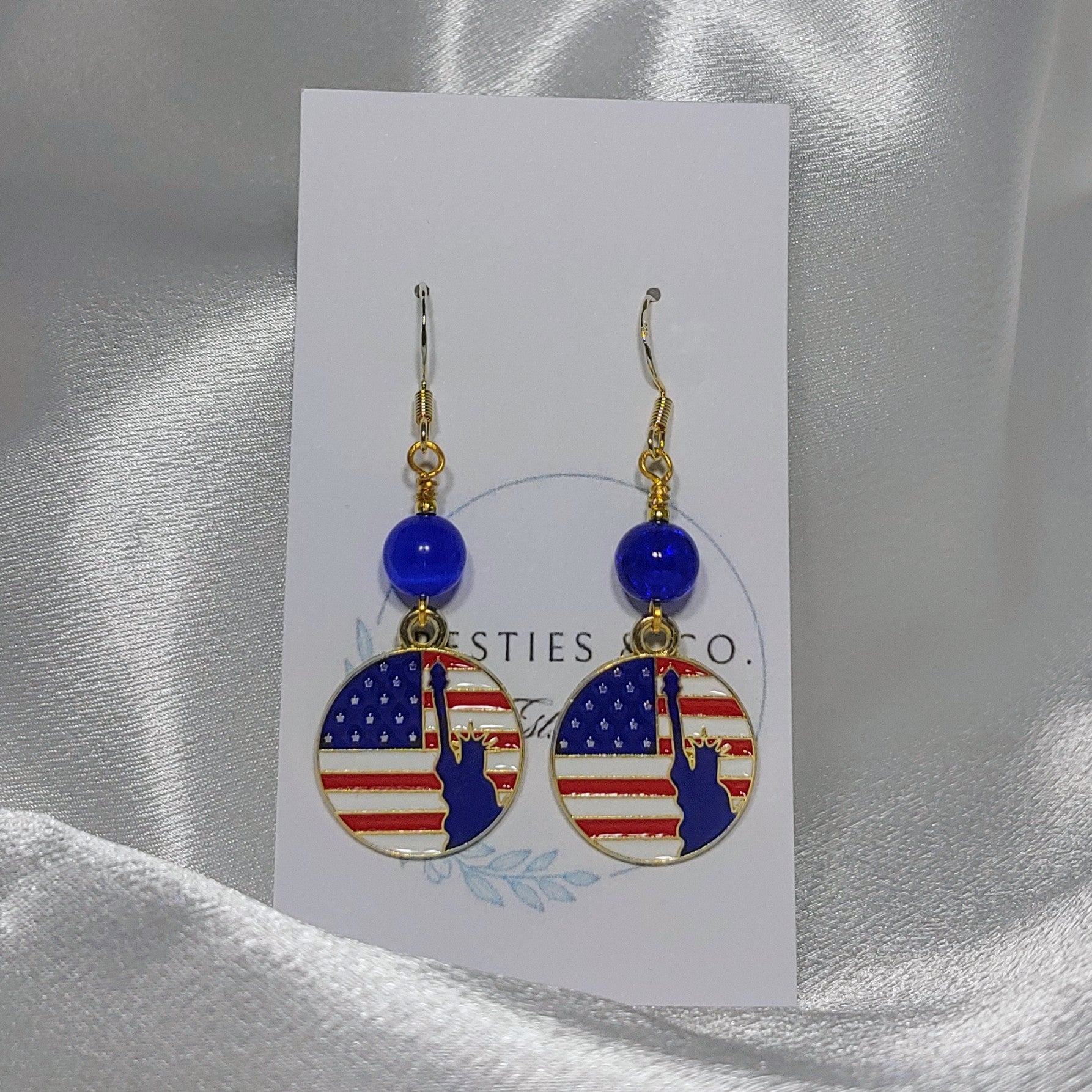 July 4th Statue of Liberty Earrings